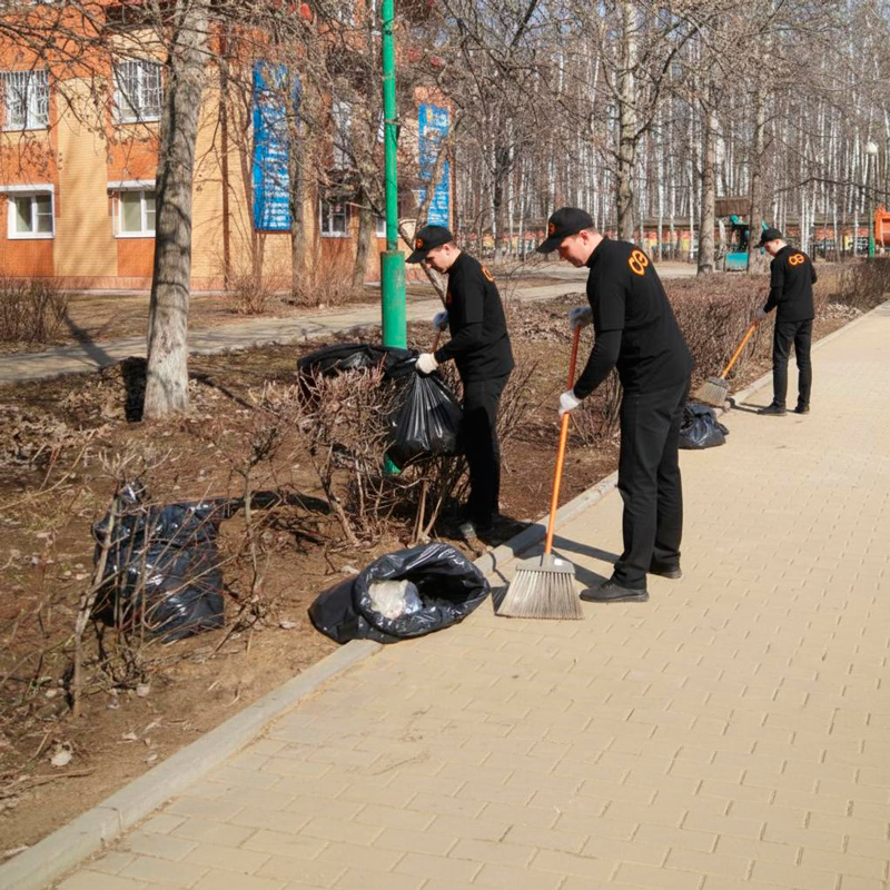 Уборка листьев в Шуе